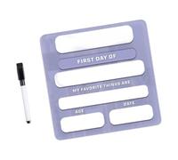 My First Day School Sign with Marker Board First and Last Days Back to Class Acrylic Chalkboard Signs for Kindergarten and Kindergarten