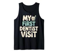 My First Dentist Visit Kids Toothbrush Smile Tank Top