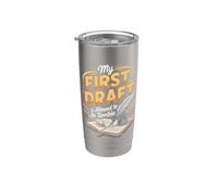 My First Draft is Allowed to Be Terrible Writer Author Stainless Steel Insulated Tumbler