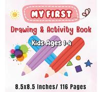 My First Drawing & Activity Book: A Fun Blank Notebook with Cute Corner Pictures to Color, Plus Shadow Matching, Tracing, and Easy Coloring Pages for Toddlers and kids ages 1-4.