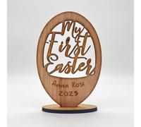 My First Easter Egg Keepsake Ornament Engraved Personalised Gift | Personalised Easter Gift | Easter Gift | Custom Easter Gift | Happy Easter Gift | Keepsake Gift | Wooden Engraved Trinket