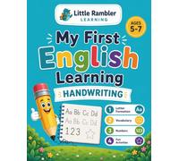 My First English Handwriting Workbook: Cuaderno de Caligrafía en Inglés para Niños | Practica Letras, Palabras, Vocabulario y Escritura de Forma ... Voca (My First English Learning Series)