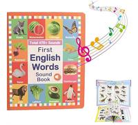 My First English Sound Toy - 300+ Words, 13 Themes, Fun Word Game & Bilingual Toys, Juguete Educativo, School Education & Perfect Educational Gift, for Toddler 0-9 Year Old