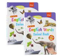 My First English Sound Toy - 470+ Vocabulary Builder | 21 Interactive Themes | Bilingual Word Game & Phonics Music Book Perfect Preschool Edu-Gift 2025 (3-9y,2PCS)