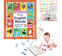 My First English Sound Toy, 470+ Words, 21 Themes, English Words Speaking Book, Vocabulary Building with Songs, Sounds, and Fun Facts,Perfect Learning Toy for Toddlers,Fun Word Game,Press Alphabet Sou