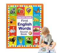 My First English Sound Toy, 470 Words, 21 Themes, Fun English Words Speaking Book, Interactive Audio Sound Books for Toddlers Kids, School Education & Perfect Educational Gifts