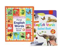 My First English Sound Toy, 470+ Words, 21 Themes, Fun Talking Word Game, Educational Language Learning Toy for Kids, School Learning (2PCS)