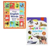 My First English Sound Toy - 470+ Words, 21 Themes, Fun Word Game, Juguete Educativo for Educational Language, School Education & Perfect Educational Gift, Electronic Word Toy Sound Books(2PCS)