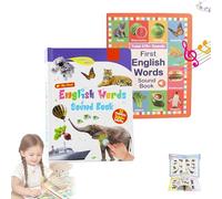My First English Sound Toy - 470+ Words,21 Themes,Fun Word Game,Press Alphabet Sound Book,Talking Early Interactive Audio Sound Books for Toddlers Kids 2-9 Years Old Vocabulary Speech Learning (MIX)