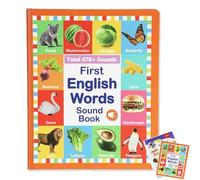My First English Sound Toy - 470+ Words, 21 Themes, Fun Word Game, Press to Learn Phonics, Educativo for Educational Language, English Words Sound Book, Ideal for Education (#B)