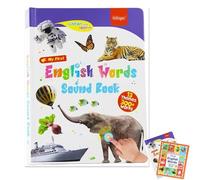 My First English Sound Toy - 470+ Words, 21 Themes, Fun Word Game, Press to Learn Phonics, Educativo for Educational Language, English Words Sound Book, Ideal for Education (#A)