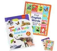 My First English Sound Toy - 470+ Words, 21 Themes, Fun Word Game, Press to Learn Phonics, Educativo for Educational Language, English Words Sound Book, Ideal for Education (#A+#B)