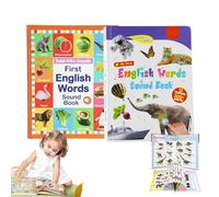 My First English Sound Toy - 470+ Words, 21 Themes,Fun Word Game, Press to Learn Phonics, for Educational Language, School Education (2 Pcs)