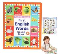 My First English Sound Toy - 470+ Words, 21 Themes, Fun Word Game,Press to Learn Phonics, Juguete Educativo for Educational Language, School Education & Perfect Educational Gift(Red(0-6))