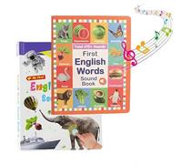 My First English Sound Toy - 470+ Words,Juguete Educativo,Toddlers Kids 2-9 Years Old Vocabulary Speech Learning,Fun Word Game,Press Alphabet Sound Book,Perfect Educational Gift (2Pcs)