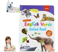 My First English Sound Toy - 470+ Words,Juguete Educativo,Toddlers Kids 2-9 Years Old Vocabulary Speech Learning,Fun Word Game,Press Alphabet Sound Book,Perfect Educational Gift (3-9y)