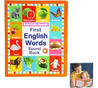 My First English Sound Toy,First English Sound Toy, Englishs Words Speaking Book, 470+ Words, 21 Themes,Fun Word Game, Perfect Educational Gift (A)