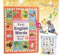 My First English Sound Toy - Interactive Learning Book with 300+ Words | 13 Themes, Quiz Mode & Nursery Rhymes, Tear-Resistant for Toddlers 1-3, Early Language Development To (0-6 years)