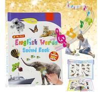 My First English Sound Toy - Interactive Learning Book with 300+ Words | 13 Themes, Quiz Mode & Nursery Rhymes, Tear-Resistant for Toddlers 1-3, Early Language Development To (3-9 years)