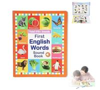 My First English Sound Toy, Press To Learn Phonics,Fun Word Game, for Educational Language, English Words Sound Book, Ideal for School Education (B)