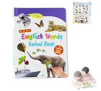 My First English Sound Toy, Press To Learn Phonics,Fun Word Game, for Educational Language, English Words Sound Book, Ideal for School Education (A)