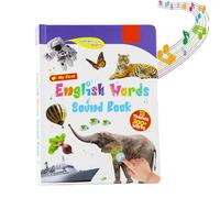 My First English Sound Toys - English Learning Talking Book for Kids 2-6 Years Old,470+ Words,21 Themes,Fun Word Game Book for Educational Language,Interactive Alphabet Sound Book for Toddlers Gift