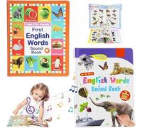 My First English Words Sound Book - 470+ Words, 21 Themes, Fun Word Game,Press to Learn Phonics, Alphabet Sound Book,for Educational Language, School Education & Perfect Educational Gift