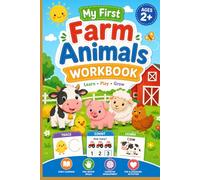 My First Farm Animals Workbook for Toddlers Age 3+: Trace, Match, Count & Color (Little Stars Activity Books)