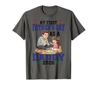 My First Father's Day As A Daddy 2026 with Daughter Papa T-Shirt