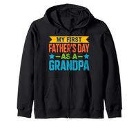 My First Father's Day as a Grandpa Idea Zip Hoodie