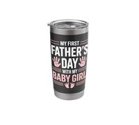 My First Father's Day with Baby Girl Idea Stainless Steel Insulated Tumbler