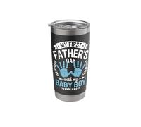 My First Father's Day with My Baby Boy First Time Dad Stainless Steel Insulated Tumbler