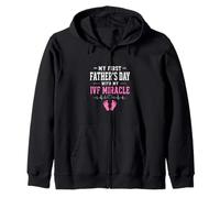 My First Father's Day With My IVF Miracle Girl Zip Hoodie