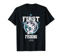 My First Fishing Trip 2025 Fish Fisherman Fishing Rod Bass T-Shirt