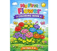 My First Flower Coloring Book: Big, Easy, Fun Flowers for Kids Ages 4-6