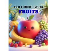 My First Fruits Coloring Book for Kids, Creative Coloring Book, Simple Coloring Book (Coloring Book Set: Pack of 4 Color Book for Kids)