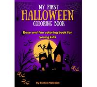 My First Halloween Coloring Book: Easy and fun coloring book for young kids