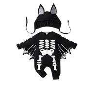 My First Halloween Outfit Girl, Vampire Bat Costume Baby Cute Pumpkin Costume Halloween Baby My First Newborn Infant Boy Girl Romper Cosplay Outfits Jumpsuit
