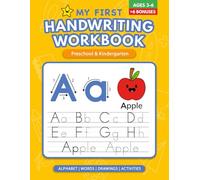 My First Handwriting Workbook: Learn to Write the Alphabet, Trace Letters, and Practice Words - Fun Early Learning Workbook for Preschool, Kindergarten, and Kids Ages 3-6