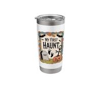 My First Haunt Funny Baby's First Halloween Pun Stainless Steel Insulated Tumbler