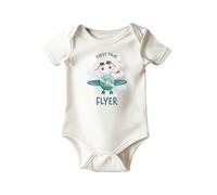 My First Holiday Vest | Baby Vest Boys First Flight Holiday Summer Holiday Vest First Time Flyer (White, 6-12 Months)