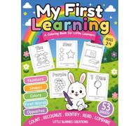 My First Learning: A Coloring Book for Little Learners