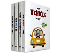 My First Learning Books - 4 Book Collection | Vehicles, Weather, Time & Feelings | Early Learning Books for Toddlers