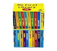 My First Library Box Set: 20 Board Books Collection Set (Birds, Colours, Transport, Fruits, Flowers, Opposites, Shapes,Numbers,Vegetables,ABC,Pet & Farm Animals,Toys,Sea Animals,Baby Animals & More)