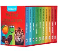 My First Little Library 10 Books Collection Set (My First Little Book Of ABC, Shapes, Numbers, First Words and More)