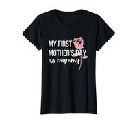 My First Mother's Day As A Mummy Cute New Mum Rose Keepsake T-Shirt