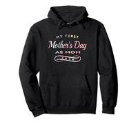 My First Mother's Day As Mom 2026 Colorful Graphic Pullover Hoodie