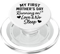 My First Mother's Day Running On Love & No Sleep - Mama PopSockets PopGrip for MagSafe