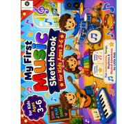 My First Music Sketchbook for Kids: An Interactive Instrument Audio Activity Book with Matching Practice Canvas Available Separately to Master Freehand Drawing and Fine Motor Skills