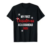My First One As A Grandad 2025 Promoted Christmas New Parent T-Shirt